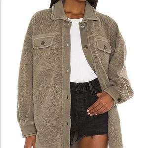 NWT Free People Ruby Shirt Jacket- Dirty Olive